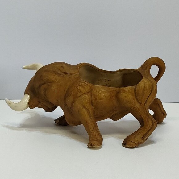 Napcoware Ceramic Bull Planter Sculpture MidCentury Modern C-4889 No Chips Dirty - Picture 4 of 13